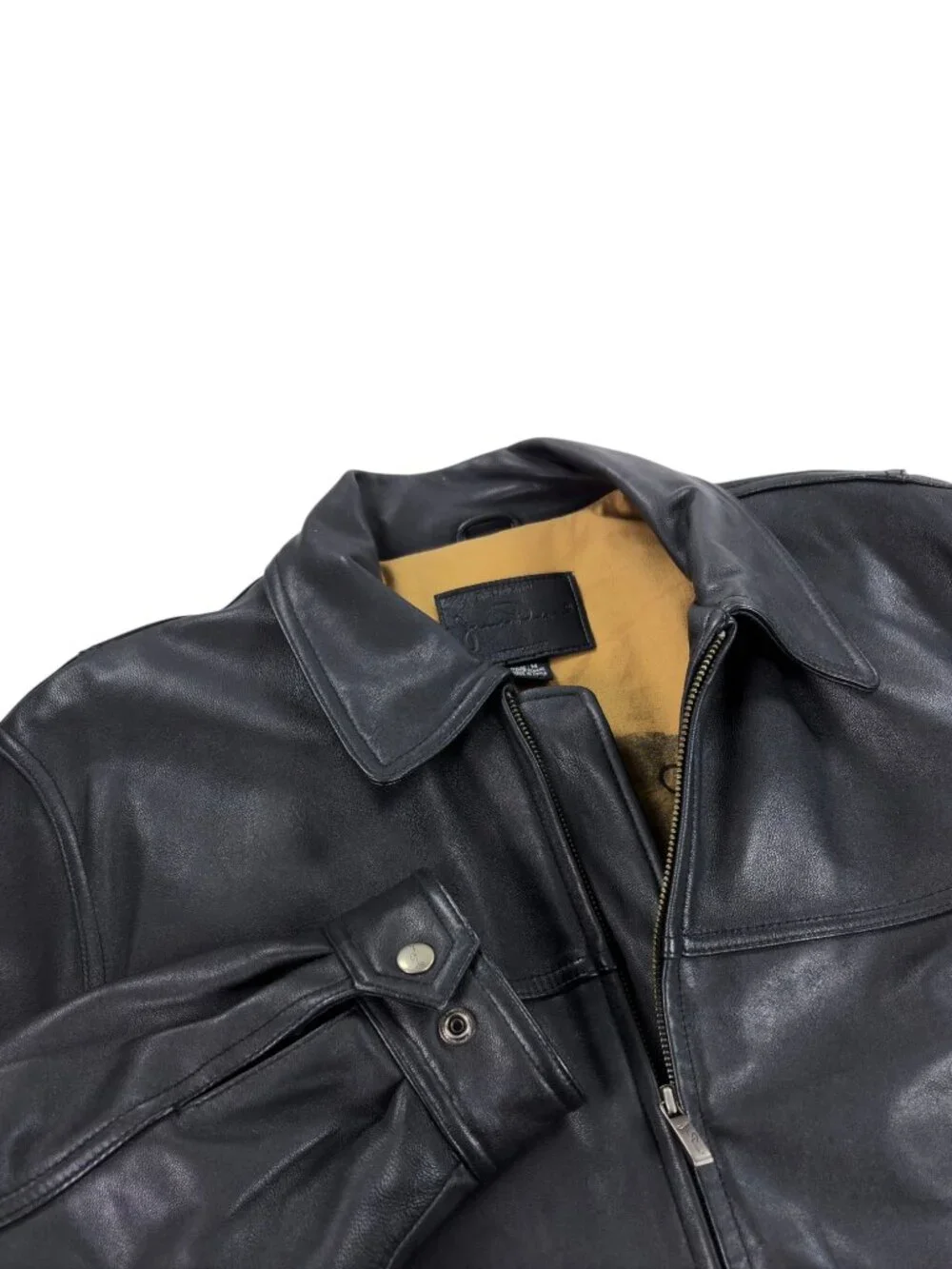 James Dean The Original Authentic Classic Leather Jacket Mens Size M Black NEW